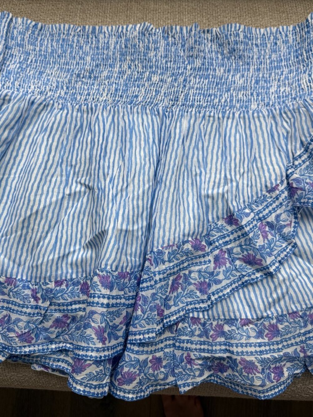 Vineyard Vines Smocked Ruffle Skirt SZ XL NWT